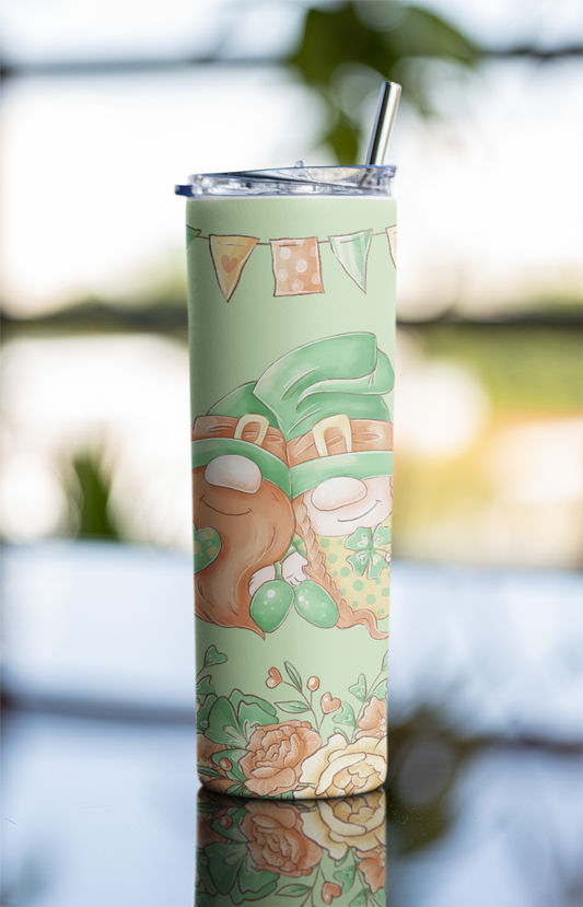 St. Paddy Gnomes Skinny Tumbler 20oz