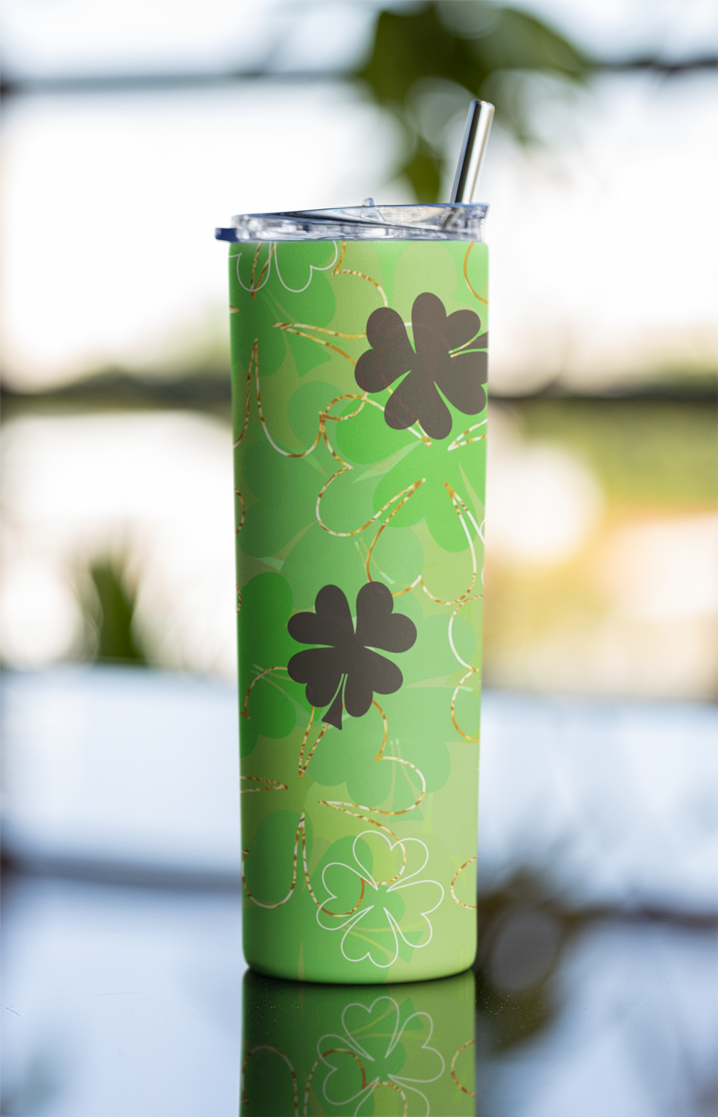 Shamrock Skinny Tumbler 20oz